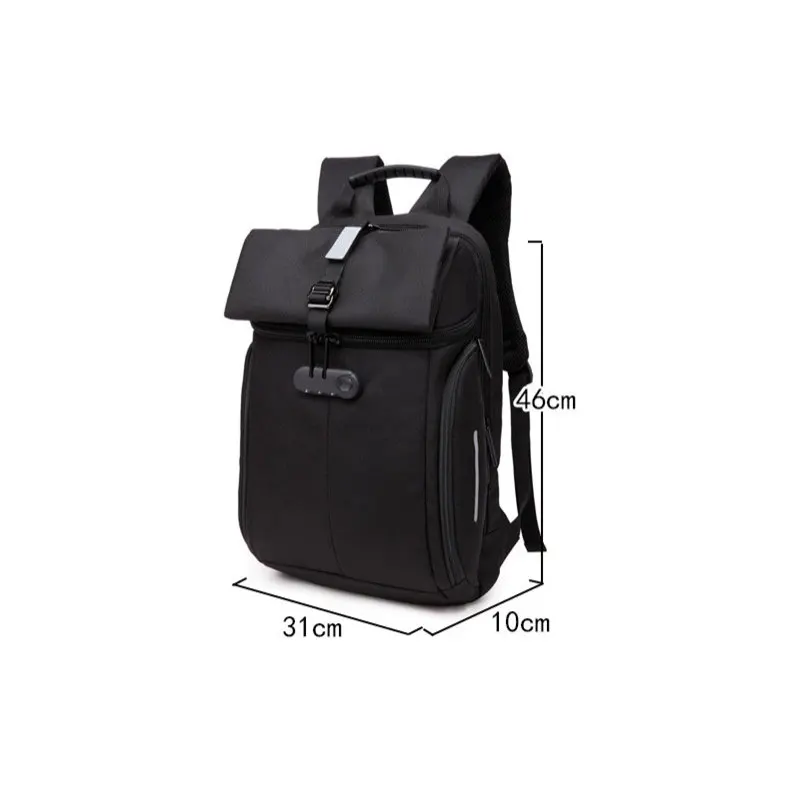 

Oxford laptop backpack bag 15.6 inch male creative designer fashion double shoulder computer bag leisure student anti-theft Back
