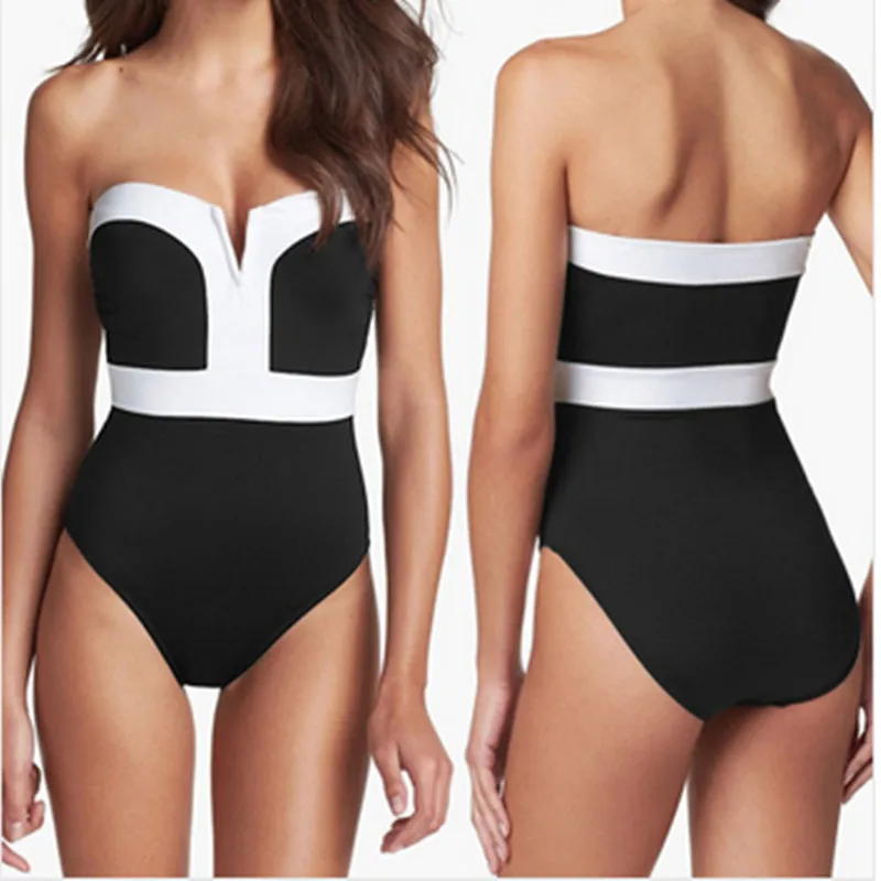 Одна деталь Плавание костюм плюс Размеры одежда Для женщин 2018 пикантные пляжные