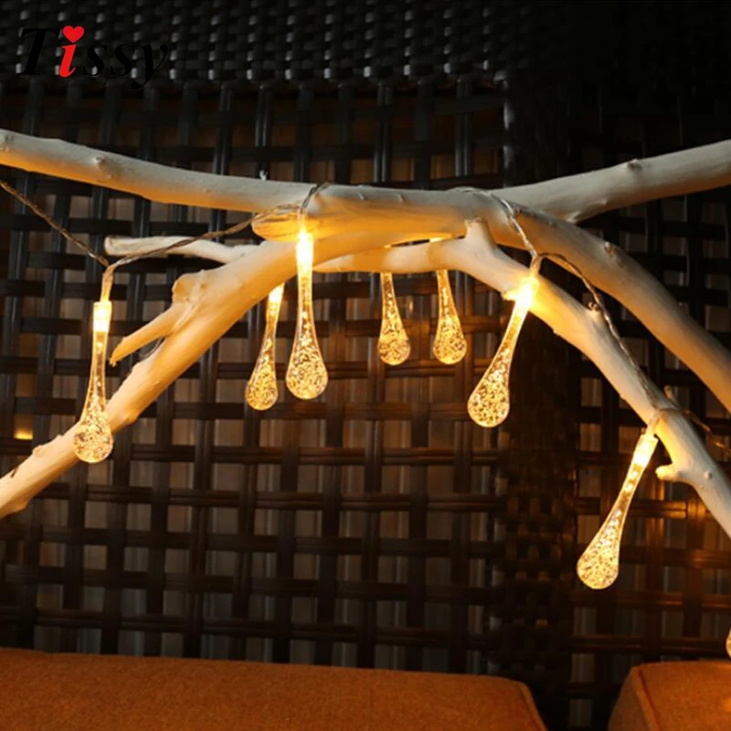 2 м светодиодные гирлянды в форме капли светодиодная гирлянда для дома