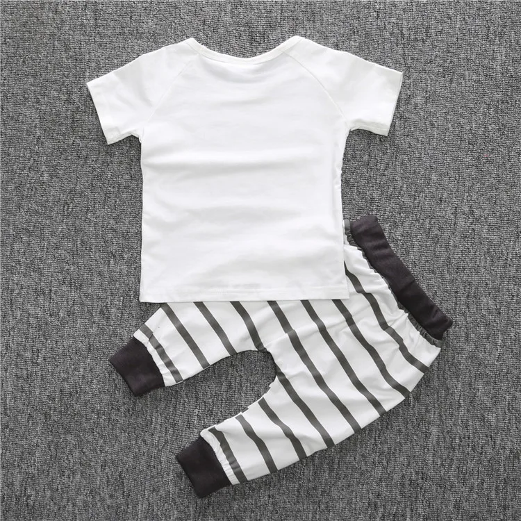 Футболка с коротким рукавом и штаны для мальчиков рисунком льва кота|t-shirts