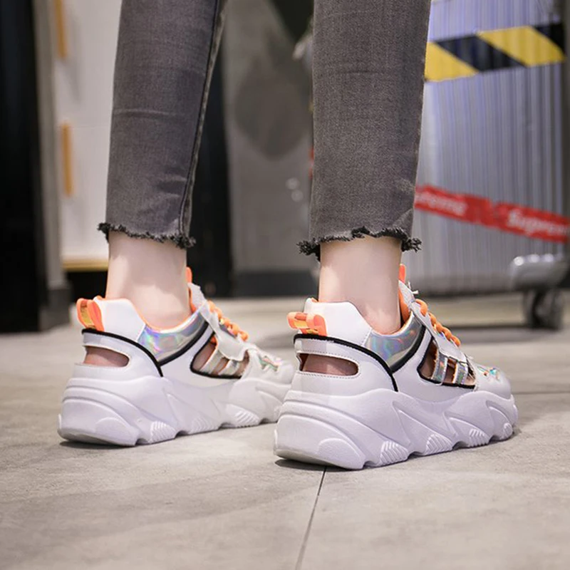 Women Sandals Mesh Cross Straps Platform Wedges Shoes For Fashion Elegant Casual Womens zapatos mujer | Обувь
