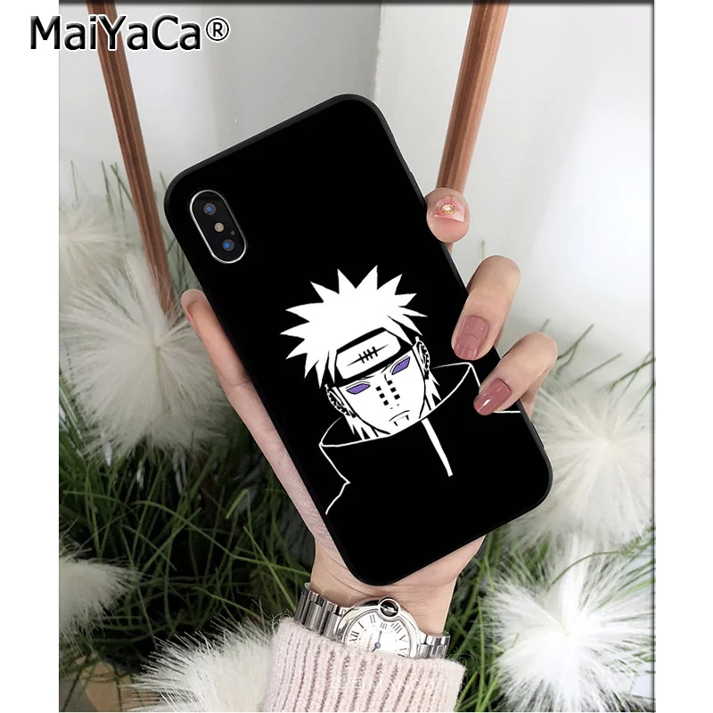 MaiYaCa Наруто Боль pein мягкий, силиконовый, из ТПУ черный чехол для телефона Apple iPhone 8 7 6 6S Plus X XS MAX 5 5S SE XR мобильный чехол - Цвет: A9