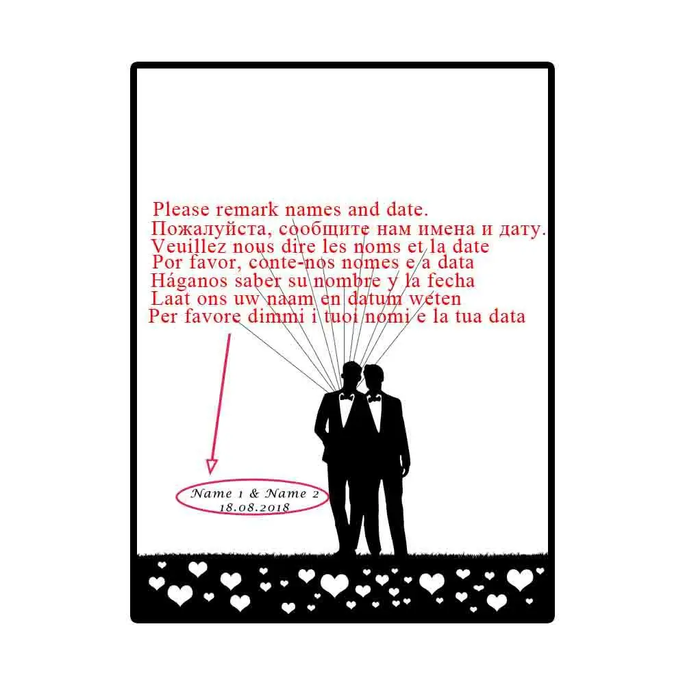 Свадебное украшение персонализированная гомосексуальная вывеска креативная