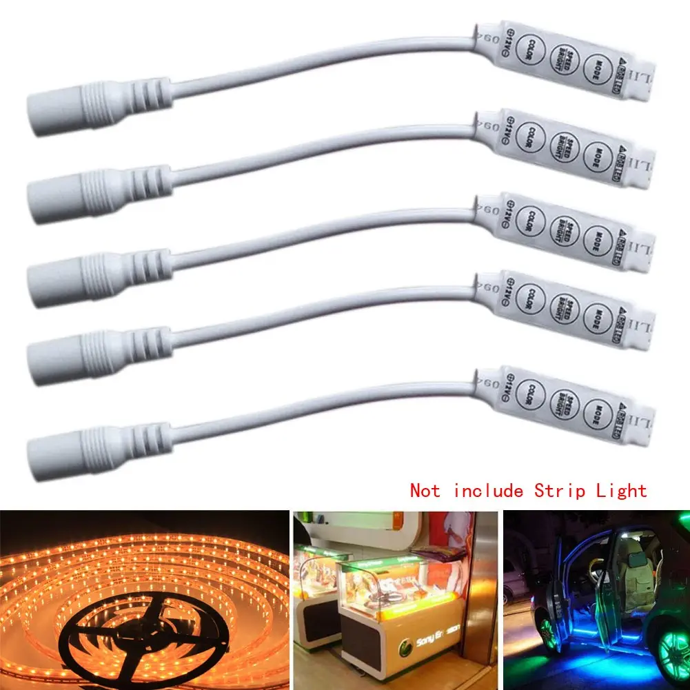 5PCS12V мини RGB светодиодный 5050 3528SMD регулятор линейного светильника с блоком