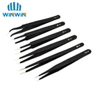 Промышленный Пинцет 1,5 мм, набор антистатических пинцетов из нержавеющей стали мобильный телефон, ремонтные инструменты, прецизионный Пинцет ESD ESD10 до ESD15
