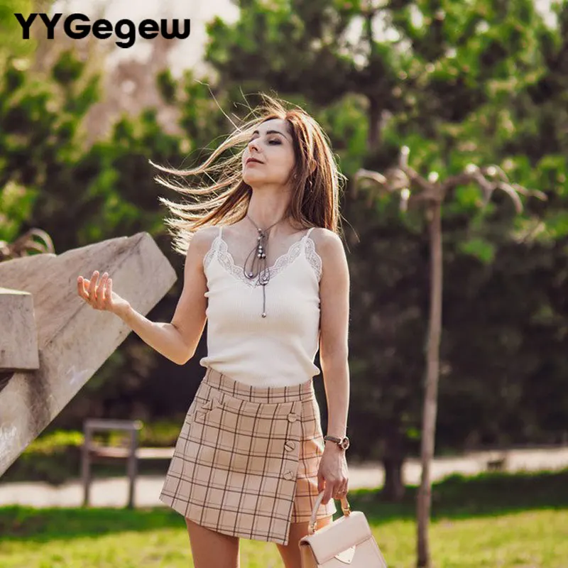 Новинка 2019 сексуальные кружевные майки с V образным вырезом женская кофта