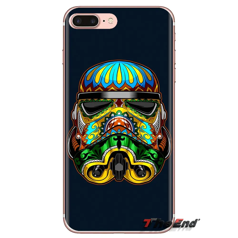 Прозрачный чехол из ТПУ для Samsung Galaxy S3 S4 S5 Mini S6 S7 Edge S8 S9 S10 Plus Note 3 4 5 8 9 Stormtrooper Helmet Star