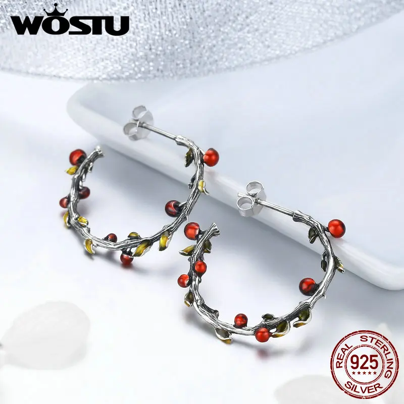 WOSTU 2020 Новое поступление новые серьги гвоздики из стерлингового серебра 925 пробы