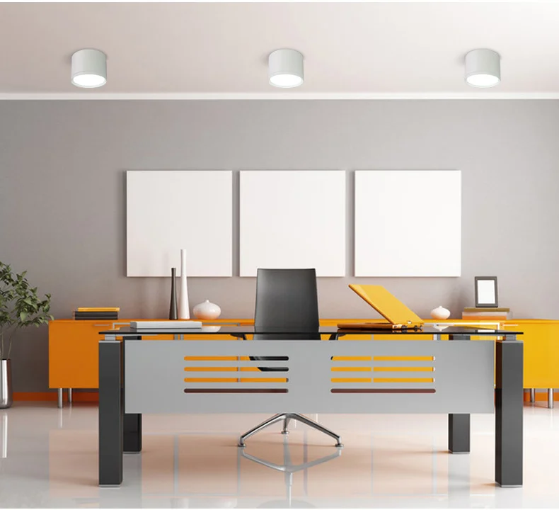 Круглый Светодиодный точечный светильник с поверхностным креплением