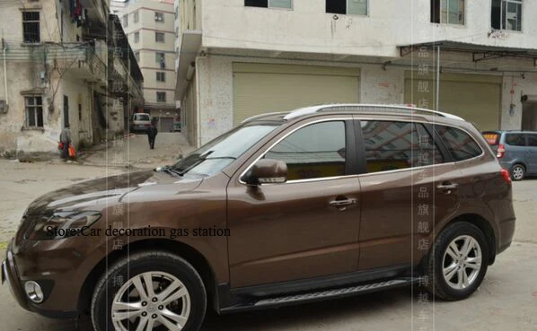 2007 2008 2009 2010 2011 2012 для HYUNDAI Santa Fe хромированная оконная отделка 12 шт. рамка