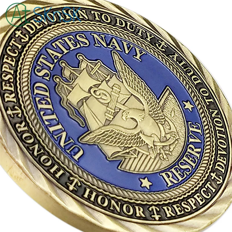 US Navy Goat USN Challenge Coins Honor Антикварные Бронзовые памятные подарки сувенир | Дом и сад
