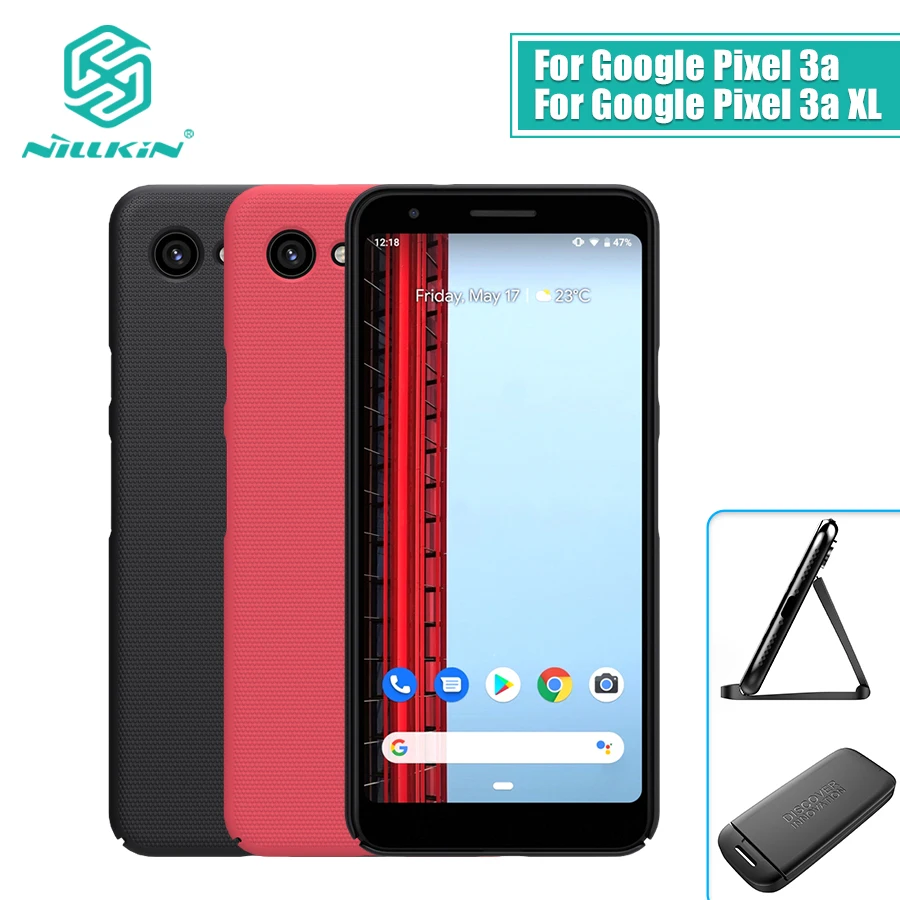 Для Google Pixel 3a чехол NILLKIN матовый ПК Жесткий чехол с подарочным держателем для телефона для Google Pixel 3a XL чехол