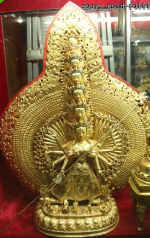 Украшение из латуни H 26 &quotбуддистский храм фиолетовая бронза 100% 24K золотой белый