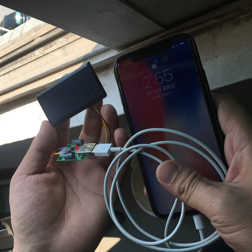 DIY USB зарядное устройство на солнечной энергии игрушка научные эксперименты