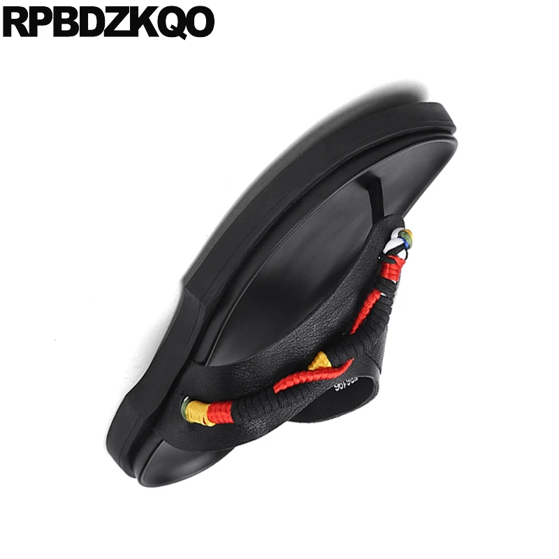 Шлепанцы мужские из натуральной кожи сандалии на плоской подошве итальянские