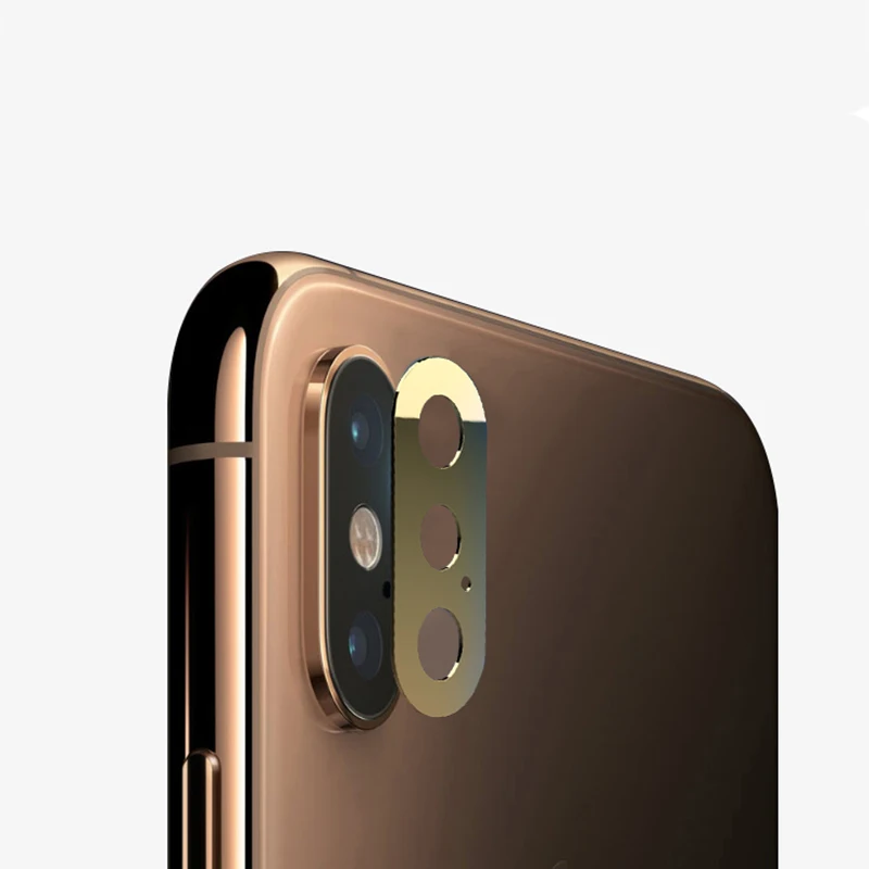 EXUNTON для Apple iPhone X XS MAX задняя камера из металлического алюминия полное покрытие