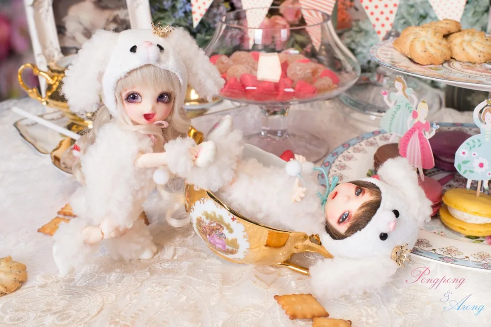 Полный комплект наивысшего качества bjd 1/8 кукла pongpong(Дорогой мой щенок) хобби игрушка в подарок модель переработанной смолы высокого искусства милый