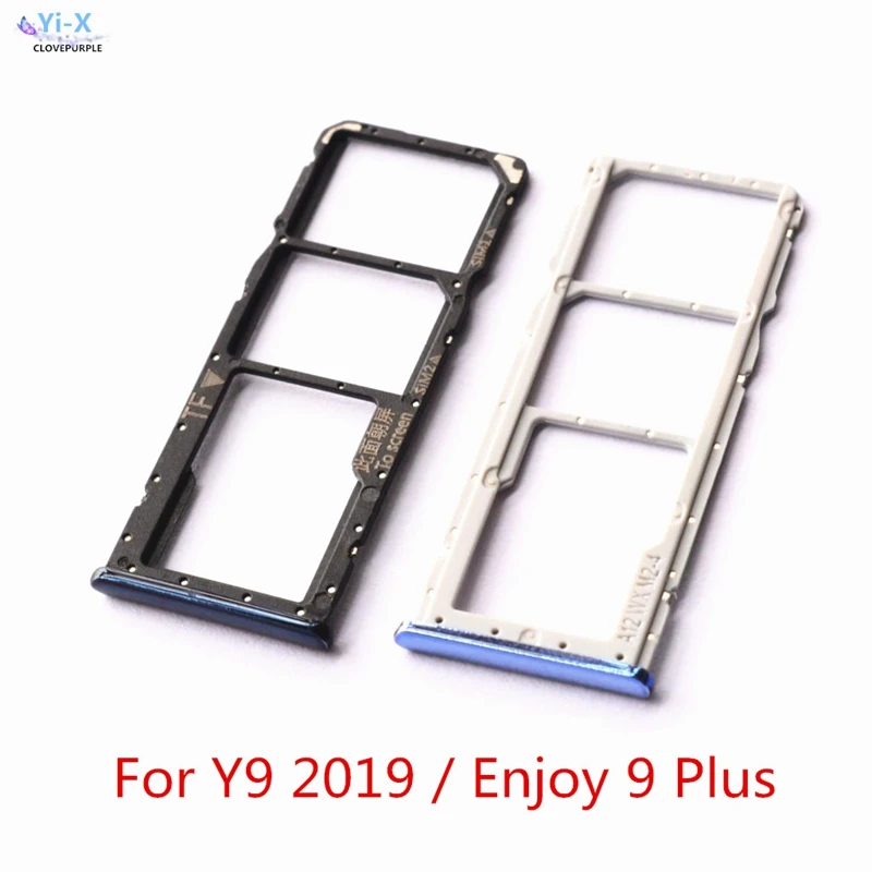 10 шт./лот для Huawei Y9 2019 лоток SIM карты держатель Micro SD слот адаптер части huawei Enjoy 9