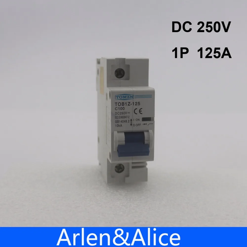1P 125A DC 250V Автоматический выключатель для PV системы C кривой MCB