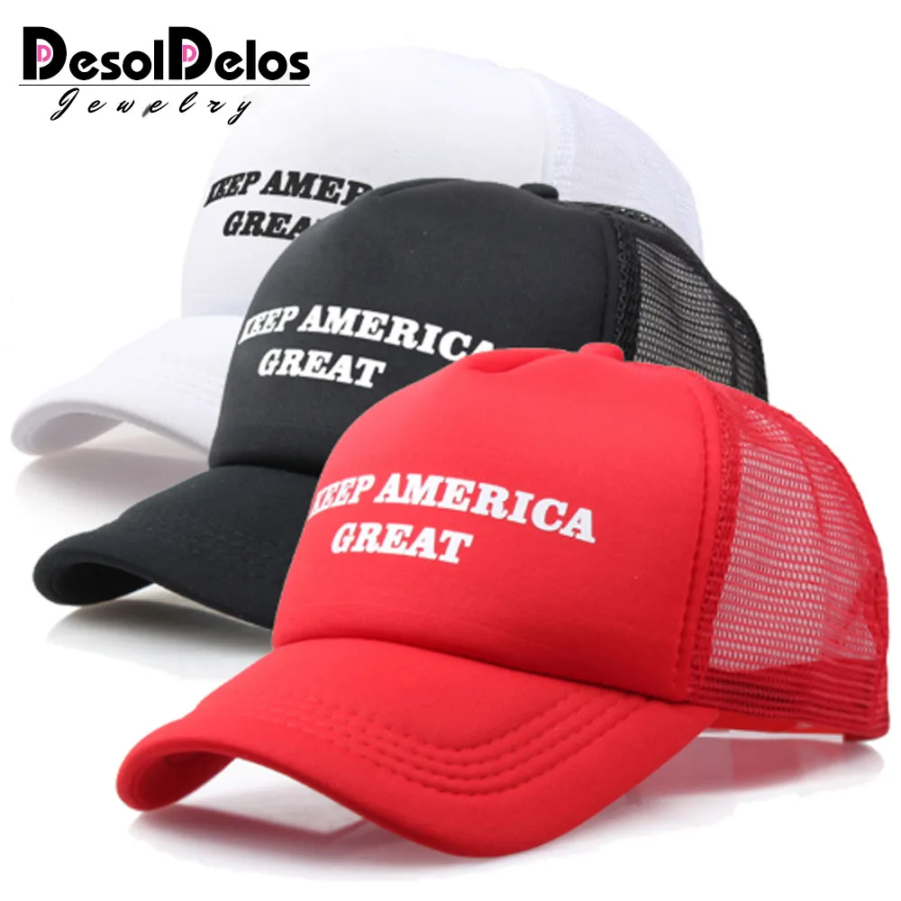 

Cool New Donald Trump Red Hat Re-Election Keep America Great Spring Summer Cool Baseball Mesh Caps Adjustable Sport Hat