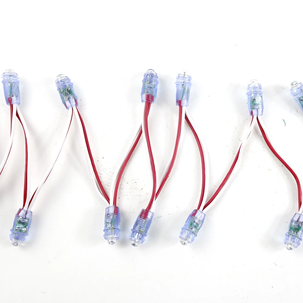 50 шт./лот 9 мм светодиодный пиксельный модуль струнный свет DC5V IP68