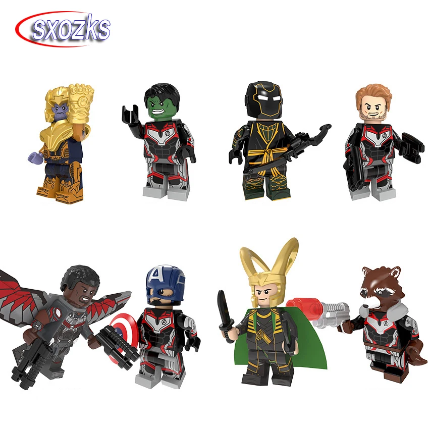 Legoing Friends герои мультфильмов Супер marvel Мстители эндмейд здание танос звезда-Лорд