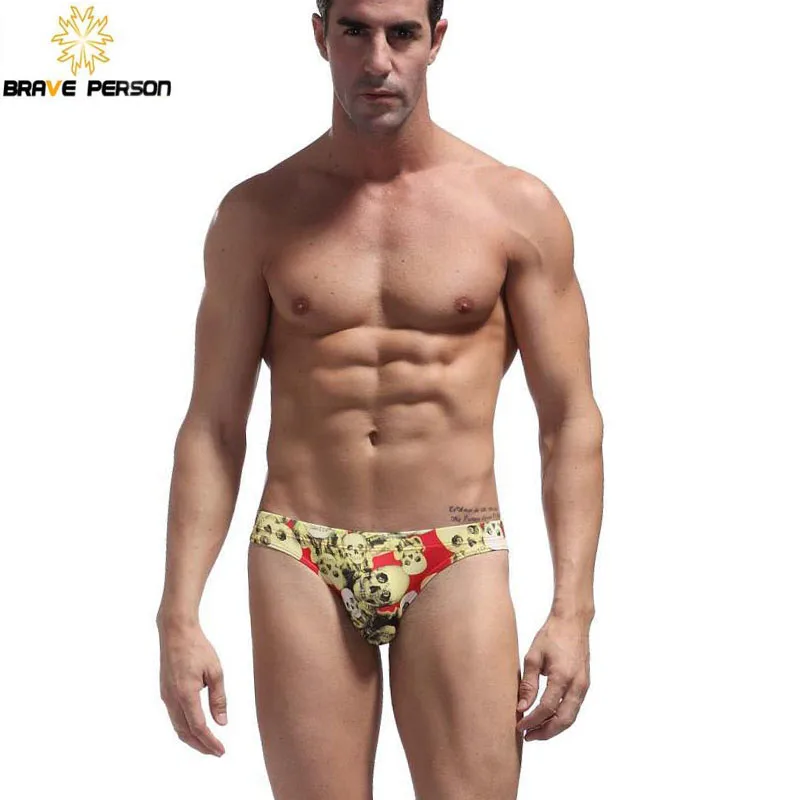 Мужские трусы Brave купальные костюмы человека сексуальный купальник с заниженной