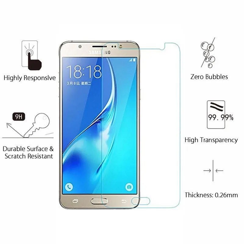 Закаленное стекло 9H 0 26 мм для Samsung Galaxy J7 Neo Core Duos Nxt J701F Защитное экрана 2016 2017 J730
