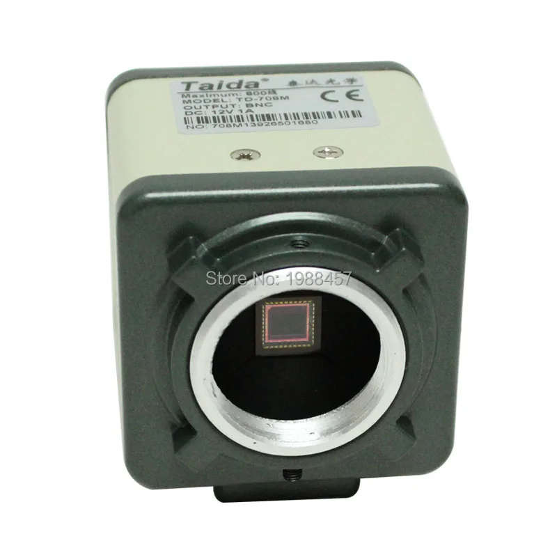 Free shipping 800TVL 1/3&quot CCD Digital Industry Microscope Camera+130X C-Mount Lens BNC Color Video Output for Lab PCB | Инструменты
