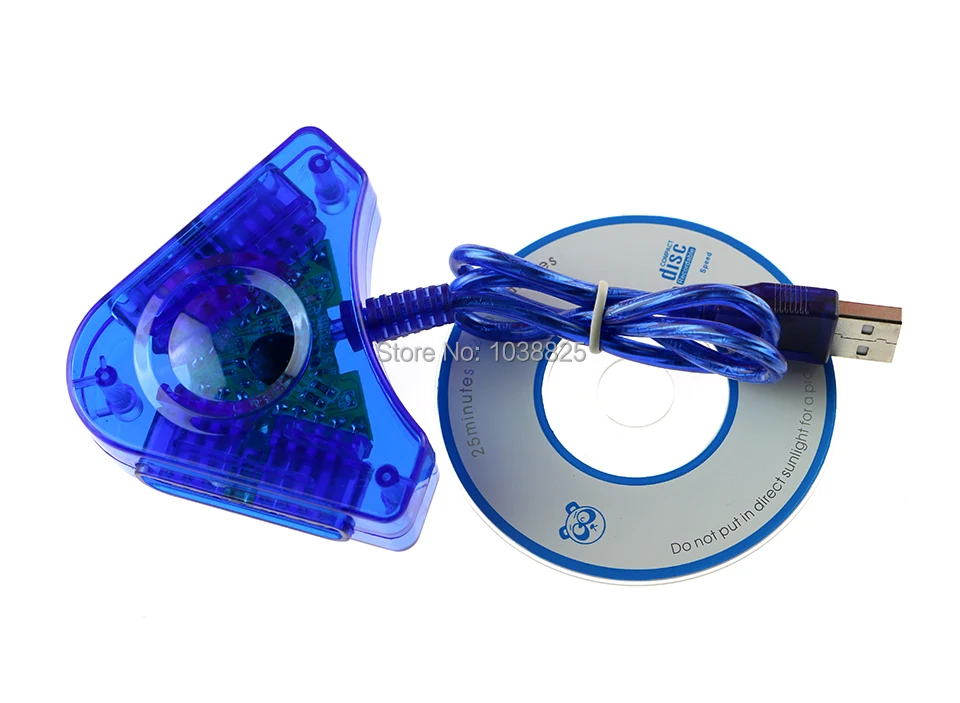 Игровой USB-переходник Joypad для двух игровых приставок Кабель-адаптер PS2 Dual Playstation 2