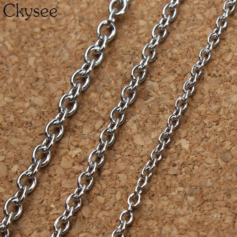 Браслет Цепь из нержавеющей стали ccysee 5 м/лот для ювелирных изделий сделай сам