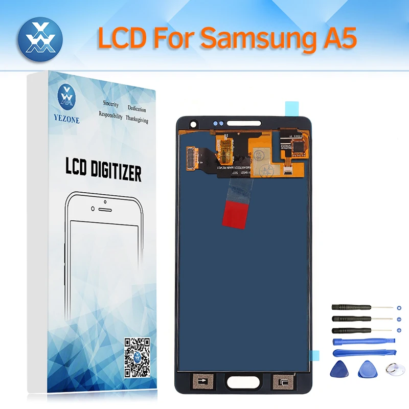 Yezone ЖК дисплей для Samsung Galaxy A500 Дисплей A5 2015 Экран сенсорный экран A5000 SM A500F A500M A500H +