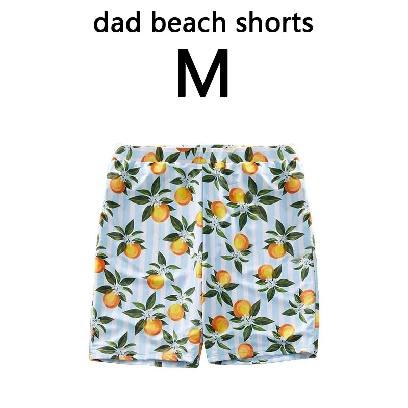 dad size M Семейный комплект бикини для женщин; коллекция года; Летние оранжевые купальники с принтом для мамы и дочки; пляжные шорты для мальчиков; купальник для мамы и дочки - Цвет: dad size M