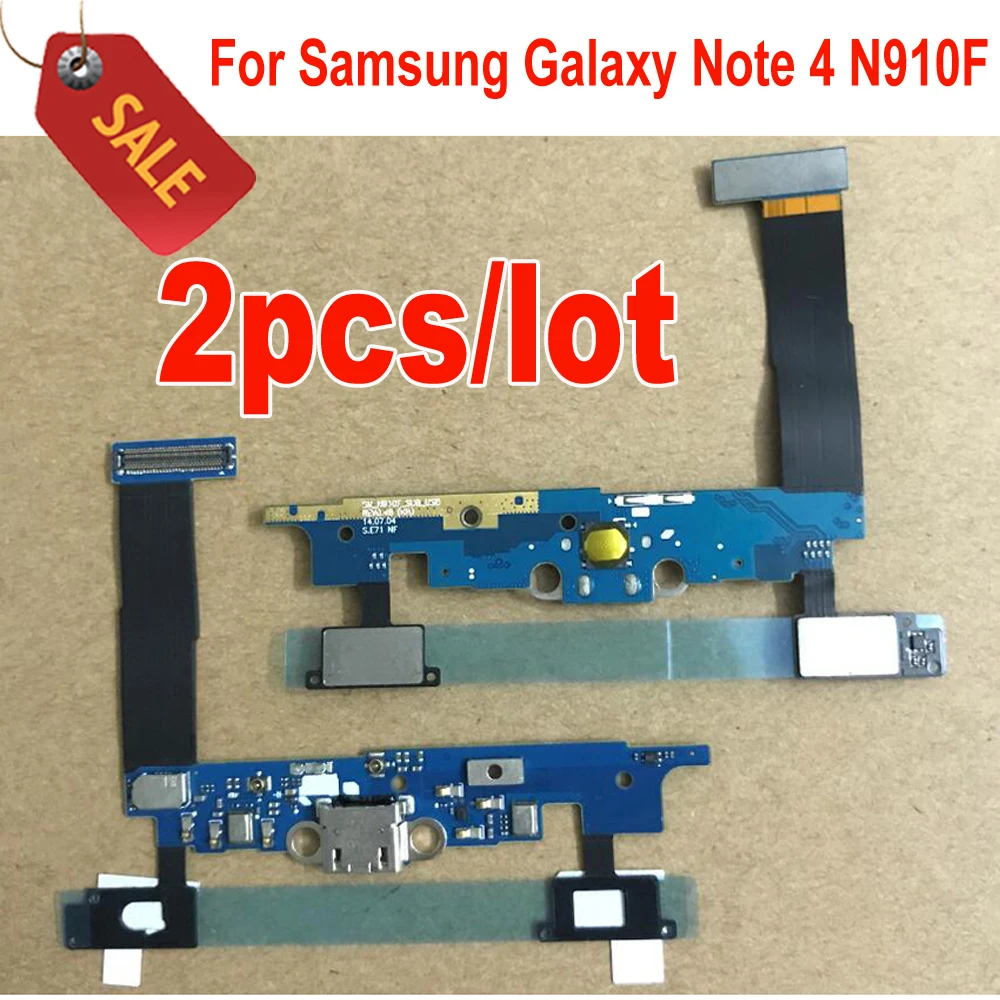 Зарядная плата гибкий кабель для Samsung Galaxy Note 4 Note4 N910F микрофон USB порт разъем