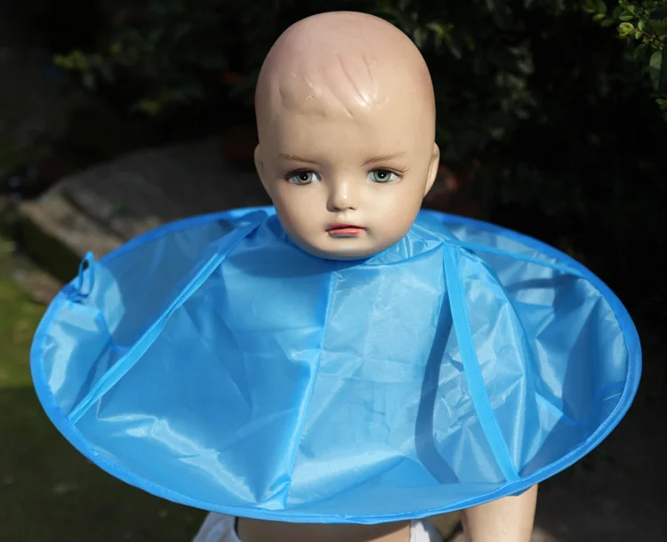 baby Hair Cutting Cape Haircut Gown Hairdresser Apron Blue Cloak Clothes Waterproof Barber for Salon Special Styling |