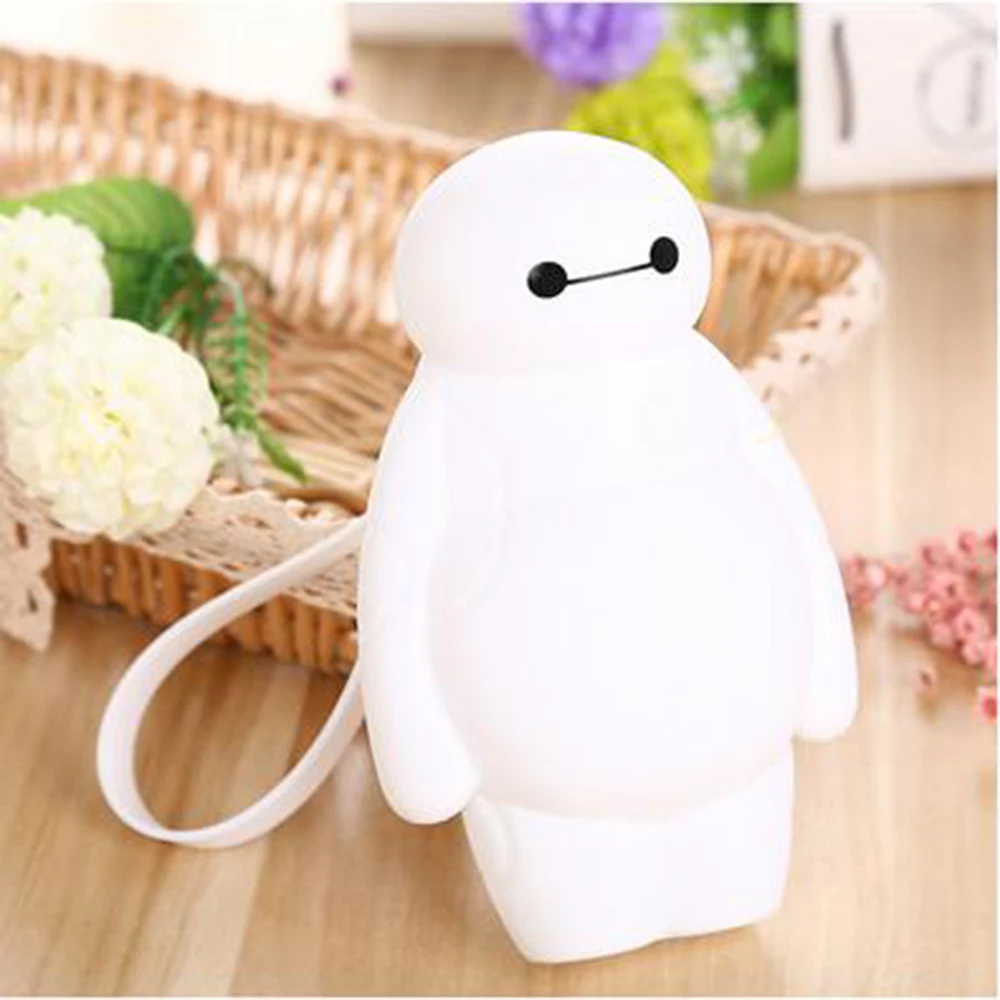 Силиконовый пенал-пупс Big Hero 6 Baymax Kawaii: многофункциональный ящик для хранения ручек и канцелярских принадлежностей для школы.