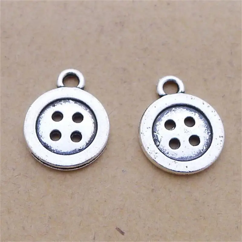 Набор 30 штук в наборе вязаный сплав без никеля подвески на пуговицах античный тон