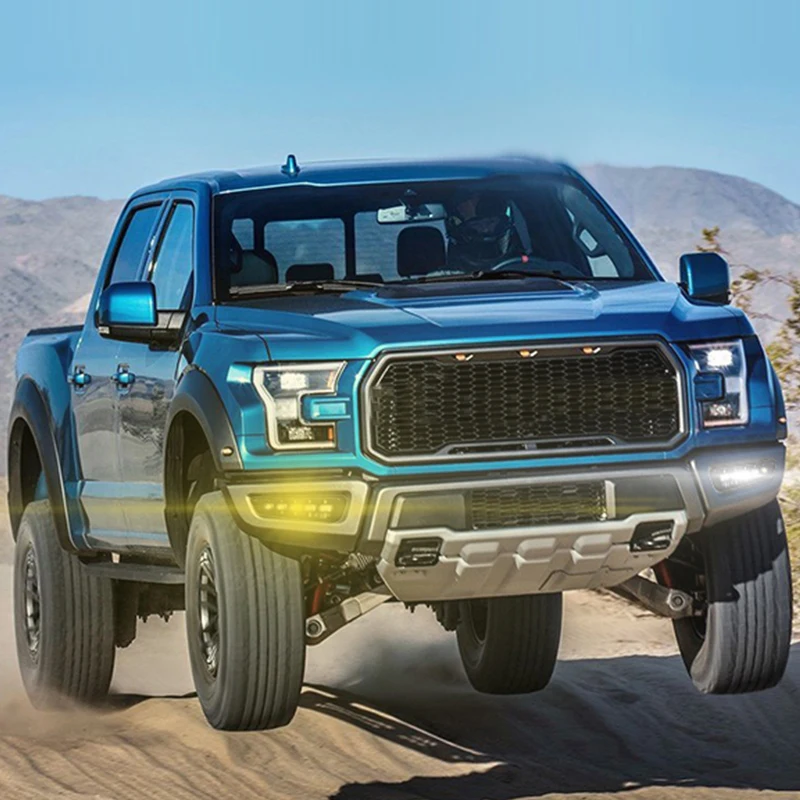 Hlxg 2 шт. светодиодный Габаритные огни для Ford Raptor F150 2017 2018 DRL 12 V 9 14 указатели