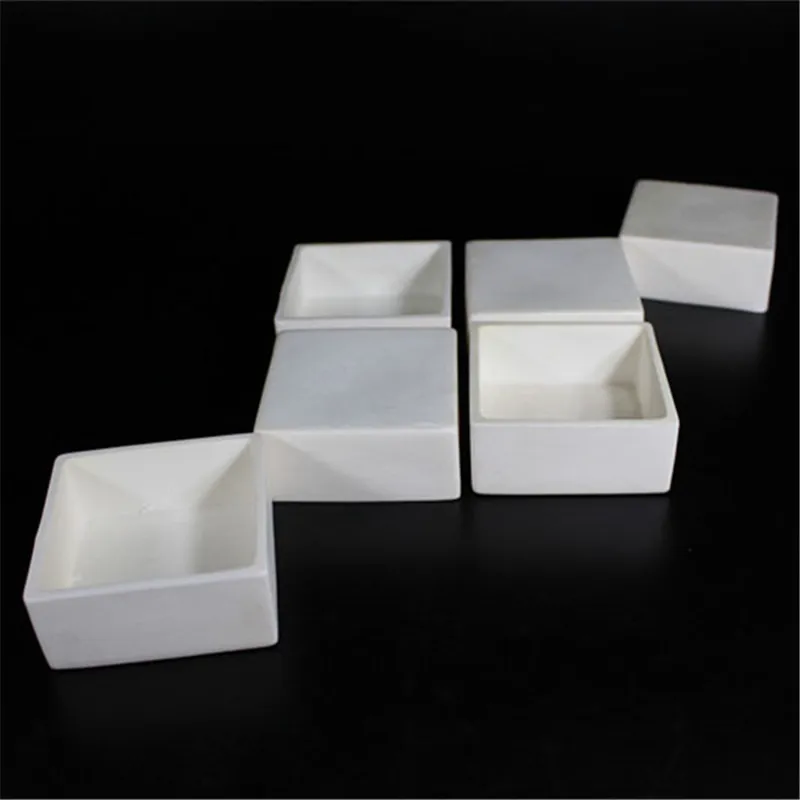 99.5% Square corundum crucible / 710ml 180180.30 Temperature 1600 degrees Sintered ceramic | Обустройство дома
