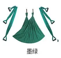 dark green 250x150 см/шт. 210 т полиэфирная тафта гамак для йоги качели Новейшие Многофункциональные Антигравитационные пояса для йоги для тренировок йоги - Цвет: dark green