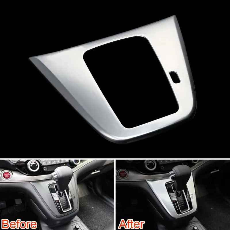 

BBQ@FUKA Car Console Center Gear Shift Shifter Panel Trim Cover Bezel Fit For Honda CRV C-RV 2015