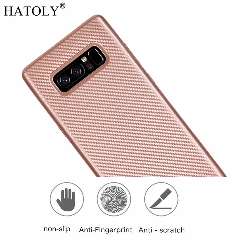 Чехол HATOLY для samsung Galaxy S10 Plus Ультратонкий Мягкий ТПУ/углеродное волокно задняя