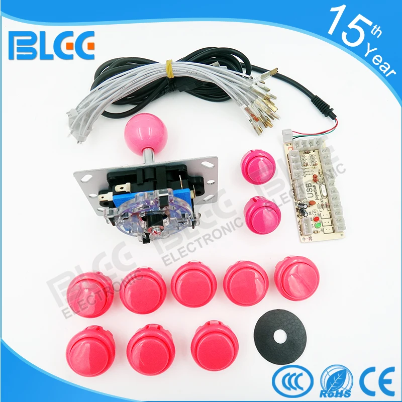 Аркадный джойстик DIY Kit Нулевая задержка игровой набор usb-датчик для ПК Arcade копия Sanwa Джойстик 24/30 мм кнопки для Аркады MAME