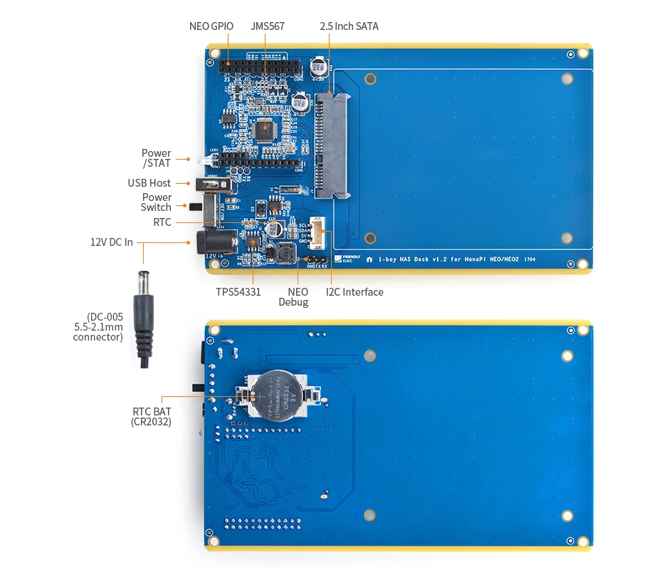 RealQvol Friendlyarm комплект NAS в виде ракушки для NanoPi NEO/NEO2/PLUS2 Алюминий чехол OpenMediaVault Ready NanoPi NEO/NEO2 Применение