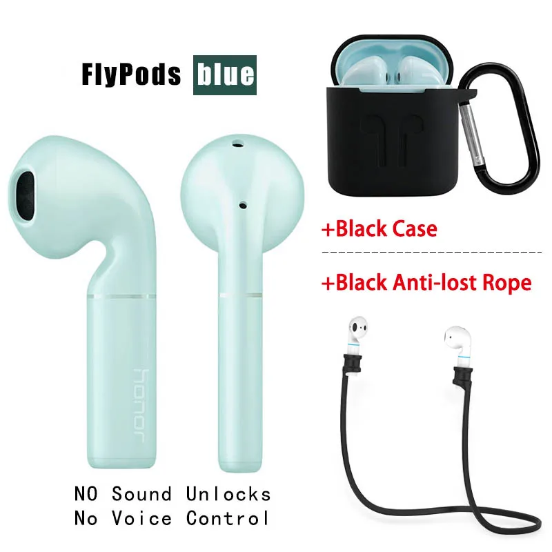 Pods blue case rope Оригинальные беспроводные наушники HUAWEI Honor FlyPods Pro Honor Flypods, Bluetooth 5,0, гарнитура type C, управление нажатием, Беспроводная зарядка - Цвет: Pods blue case rope