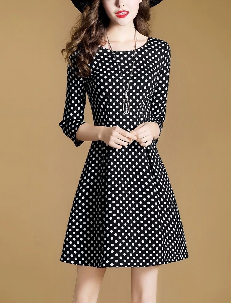 Летнее платье 2017 элегантные Для женщин мода Европейский Дизайн волны o образным