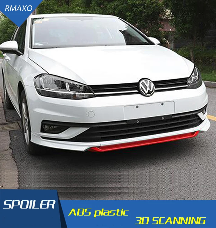Для Golf 7 Задний Спойлер ABS задний передний бампер диффузор защитные бамперы для задний после хром задний спойлер
