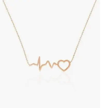 Ожерелье SanLan в виде сердечного ритма подарок на день Святого Валентина 1 шт.|heart beat