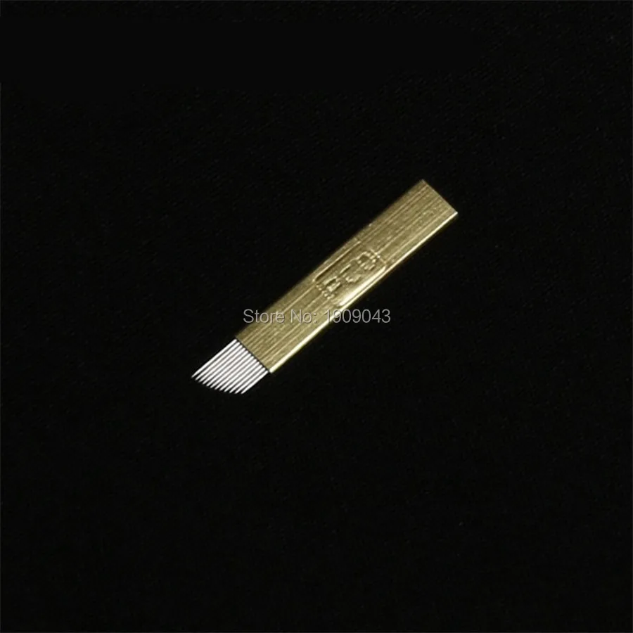 50 шт. PCD 14 pin татуаж руководство брови игла для вышивания татуировки иглы лезвие