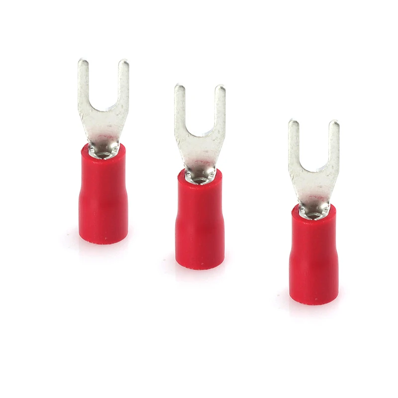 50/100 шт. Изолированная Лопата Клеммная колодка коннектор Электрический Furcate